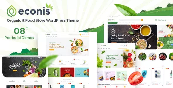 Econis – Le thème WordPress pour les magasins bio et alimentaires