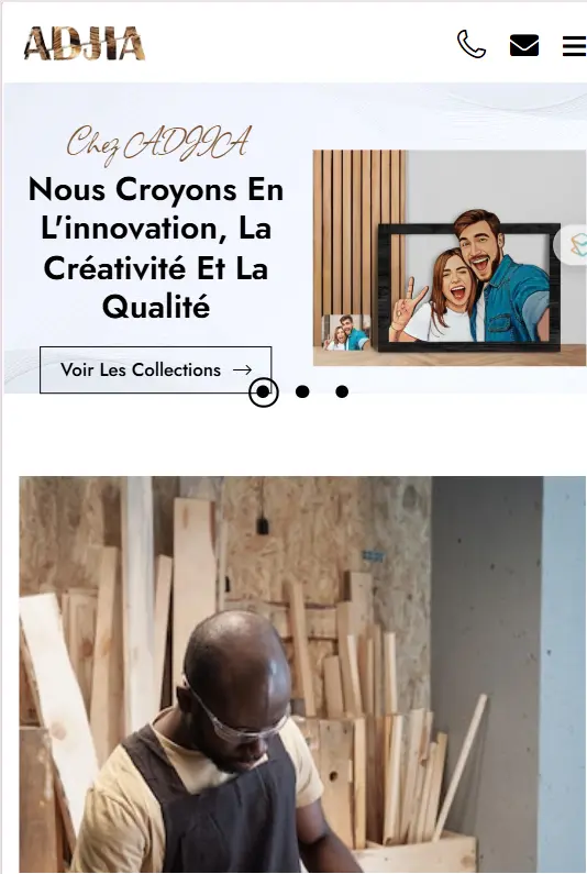 ADJIA COMPANY: Site ecommerce de vente de produits personnalisés (pochettes, des porte-clés, des tableaux en 2D et 3D, des horloges murales, des enseignes intérieures et extérieures) massenonrhodes.com