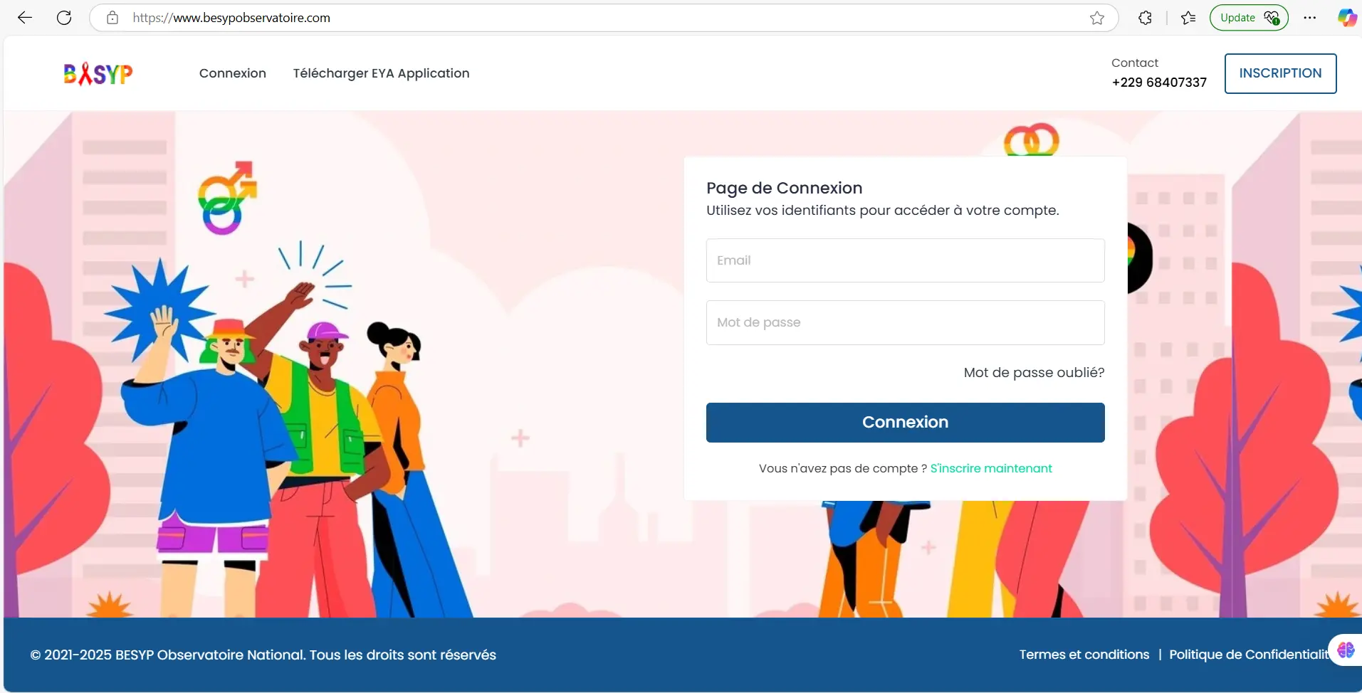 BESYP: Site web pour denoncer des cas de violence basé sur LBGTQ