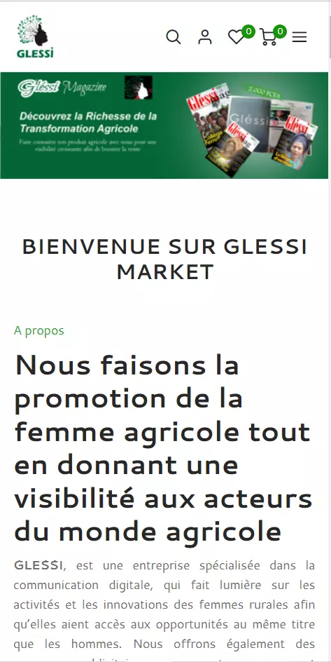 Glessi Market: 1ere plateforme d'agrobusiness en ligne au Bénin massenonrhodes.com