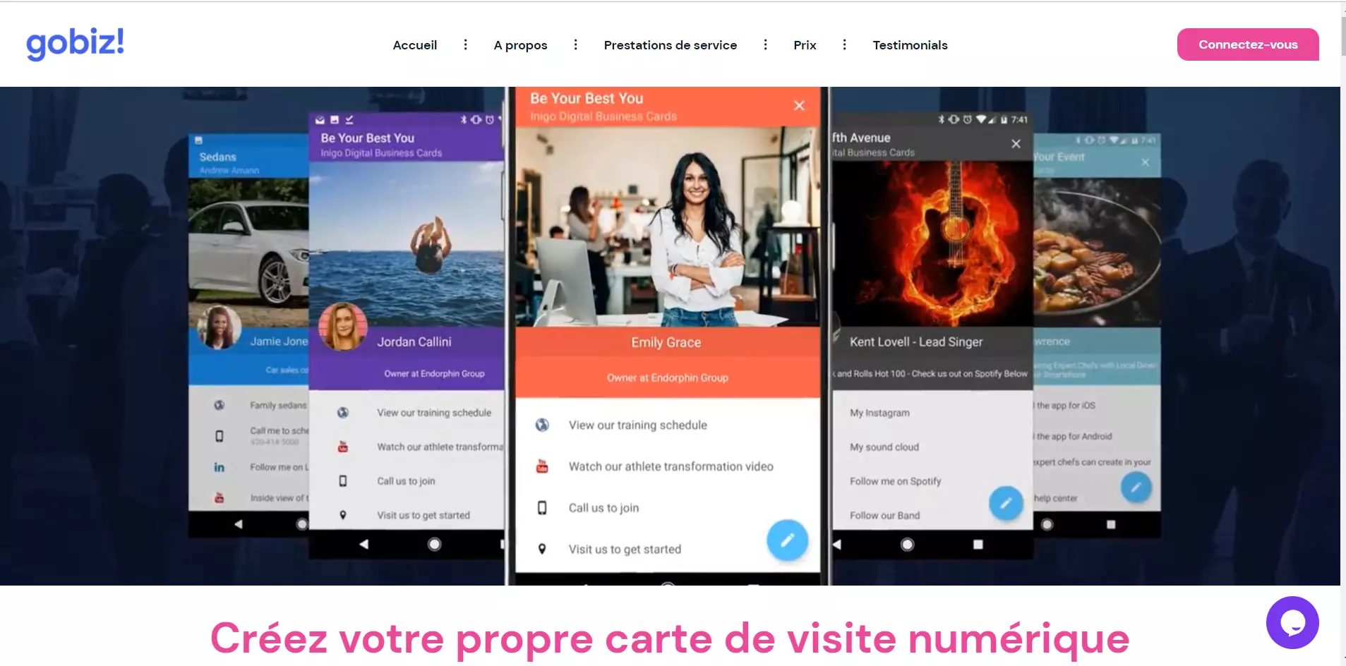 MdigitCard: Site SAAS de création de cartes de visite numériques